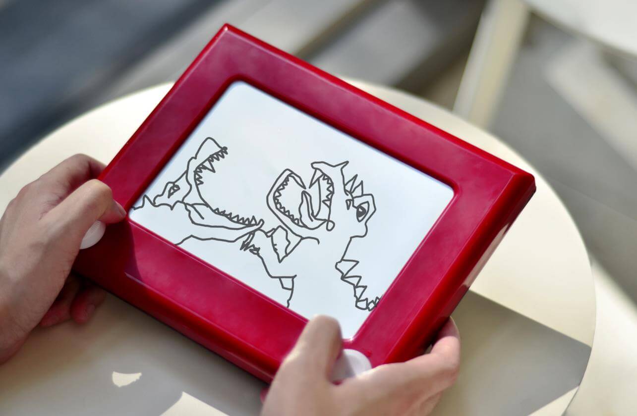 etch a sketch the classic red drawing toy vintage drawing board magic screen supplier