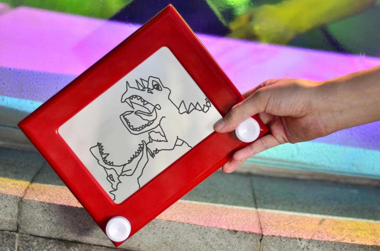 etch a sketch the classic red drawing toy vintage drawing board magic screen wholesale