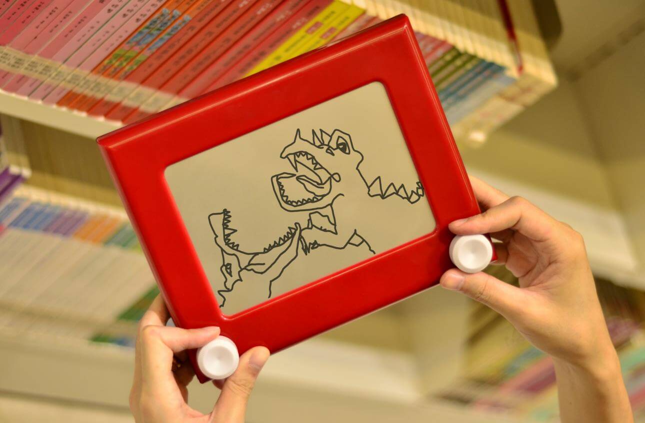 etch a sketch the classic red drawing toy vintage drawing board magic screen wholesale